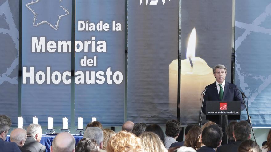 El presidente regional participa en la conmemoración del Día de la Memoria del Holocausto celebrado en la Asamblea de Madrid