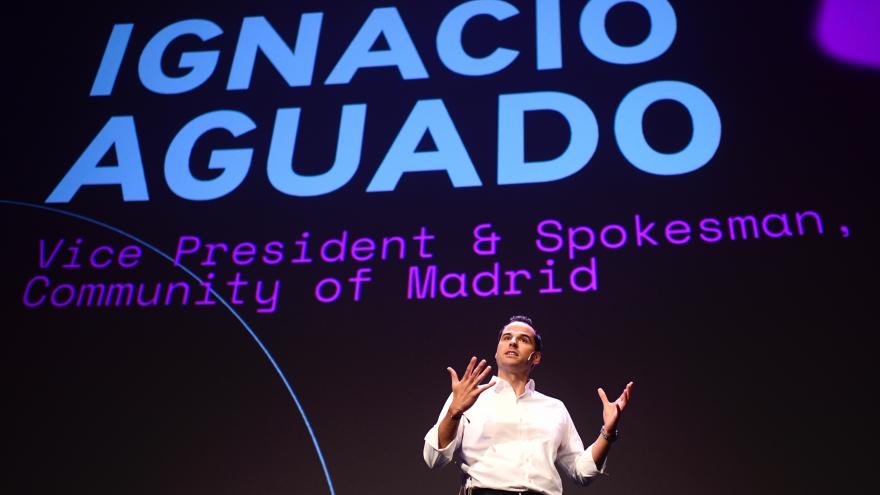 Ignacio Aguado durante el evento