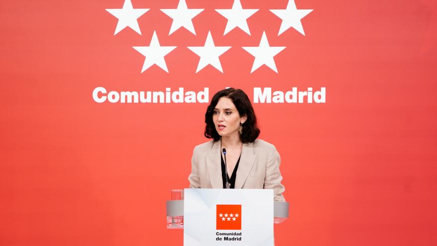 Isabel Díaz Ayuso en rueda de prensa