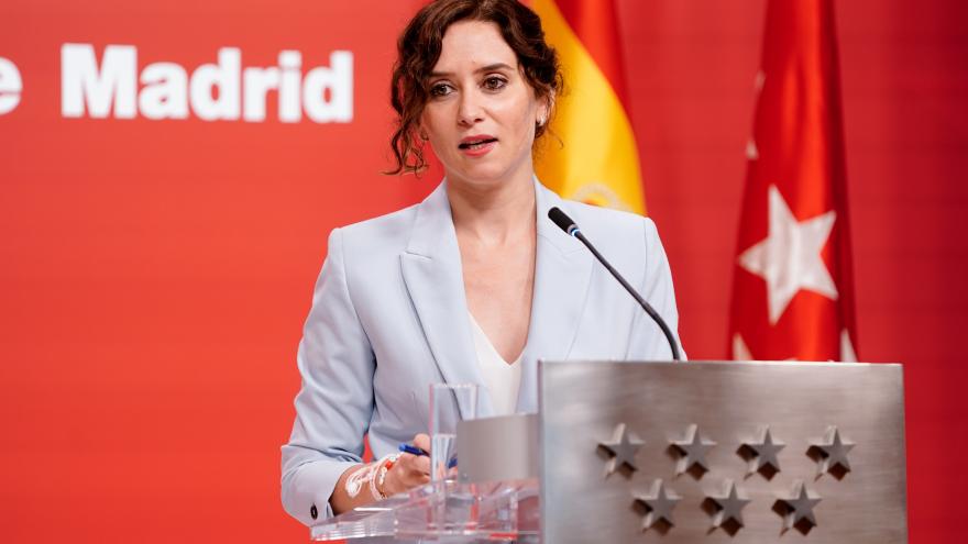 Isabel Díaz Ayuso en rueda de prensa