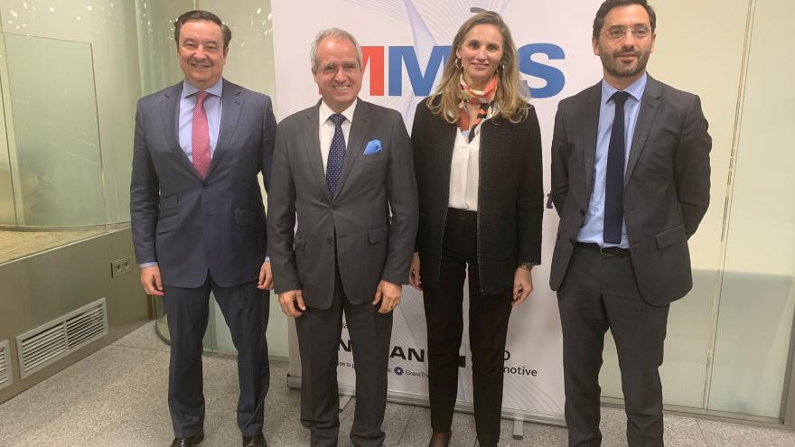 Paloma Martín durante la clausura de la presentación del Libro Blanco de la mesa de movilidad inteligente como servicio