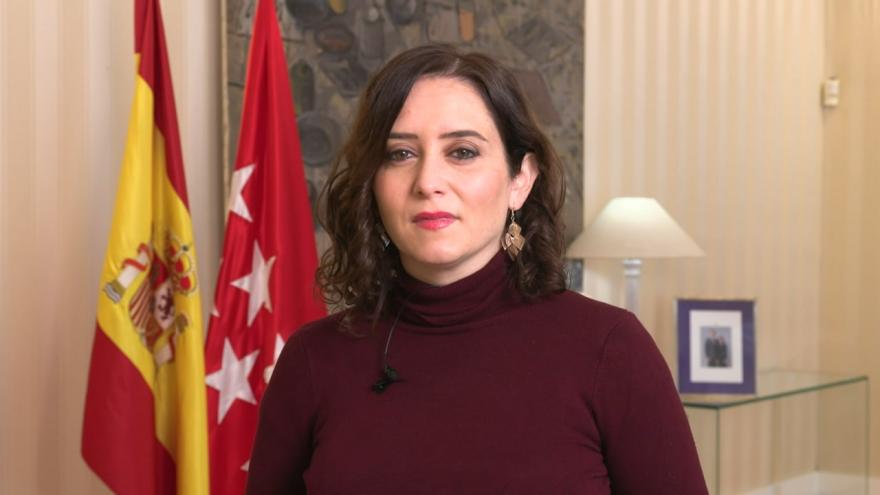 La presidenta de la Comunidad de Madrid, Isabel Díaz Ayuso