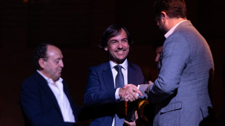 El viceconsejero Rafael García en la Gala de los Premios Recicla la Noche