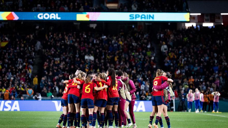 Players of the Spanish Women's Soccer Team