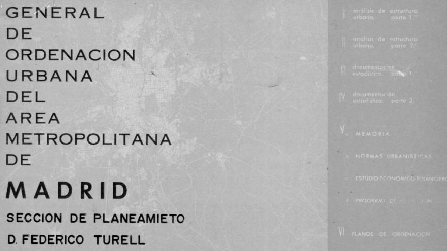 PGOU Madrid 1961 Plan General Ordenación Urbana Madrid 1961
