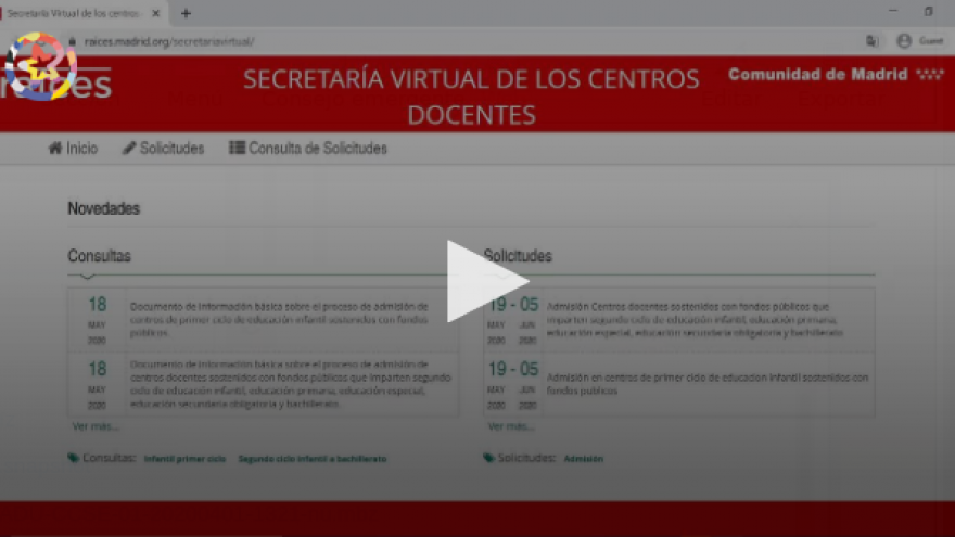 Vídeo explicativo del acceso a la Secretaría Virtual