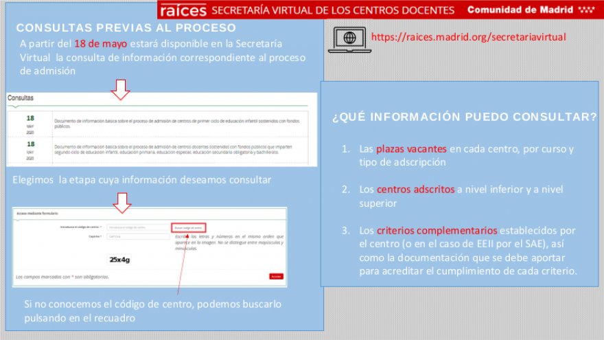 PDF de ayuda con las consultas previas al proceso de admisión en Secretaría Virtual