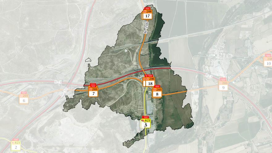 Visor de mapas de carreteras de la Comunidad de Madrid