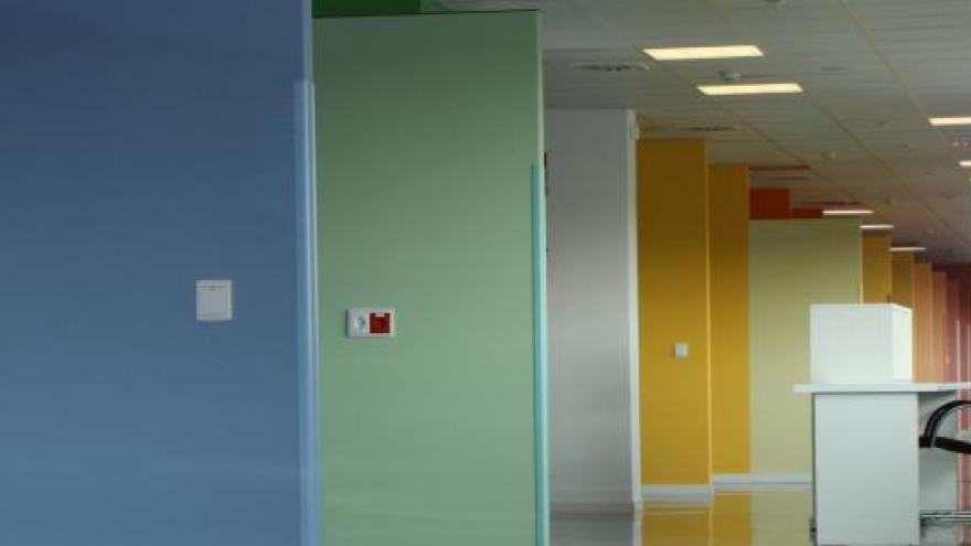 Paredes de colores de un hospital