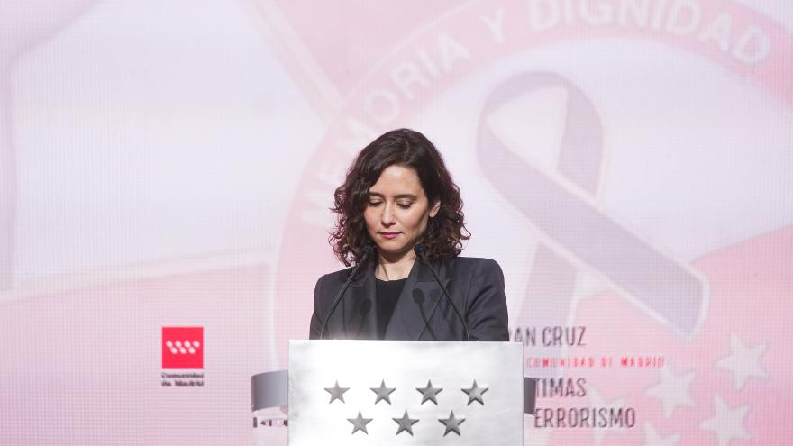 La presidenta durante el acto de los reconocimientos