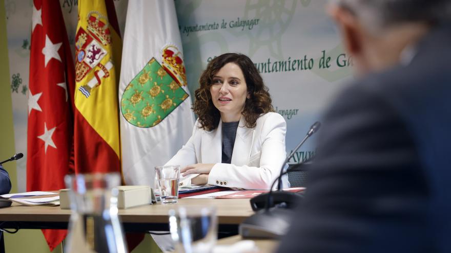 La presidenta durante la reunión del Consejo de Gobierno