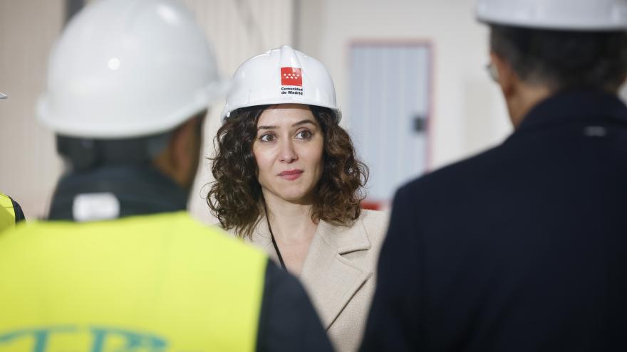 La presidenta en su visita a las obras