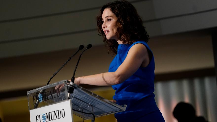 La presidenta durante su intervención