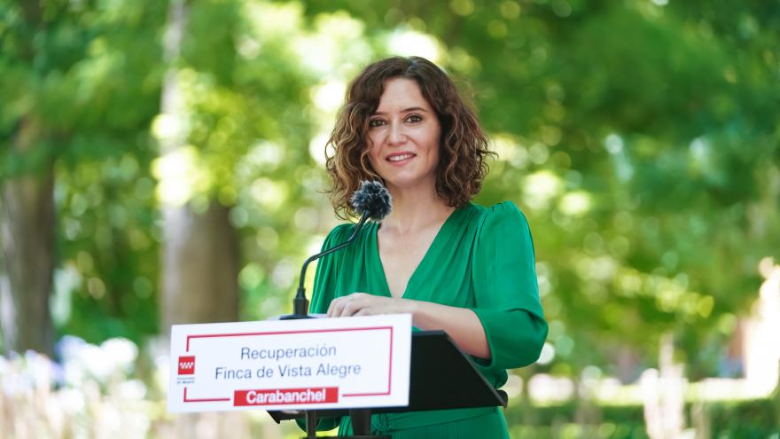 La presidenta durante su intervención