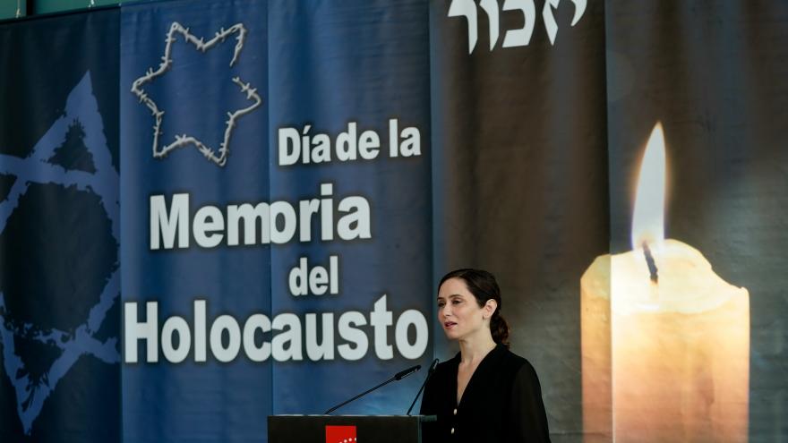 The president during her speech