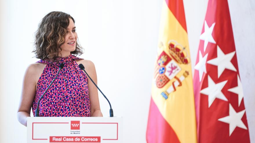 La presidenta Isabel Díaz Ayuso durante su discurso