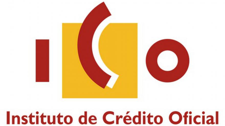 Logotipo con el texto ICO (Instituto de Crédito Oficial)