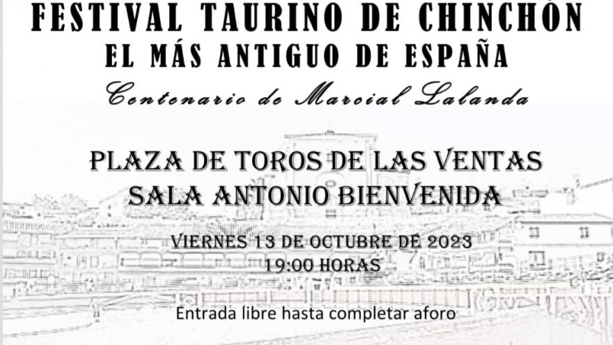 Cartel presentación Festival Taurino de Chinchón