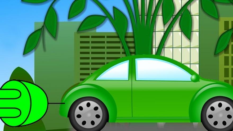 Dibujo de coche con enchufe