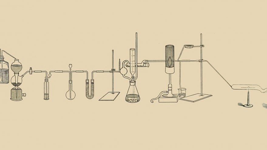 An illustration showing test tubes