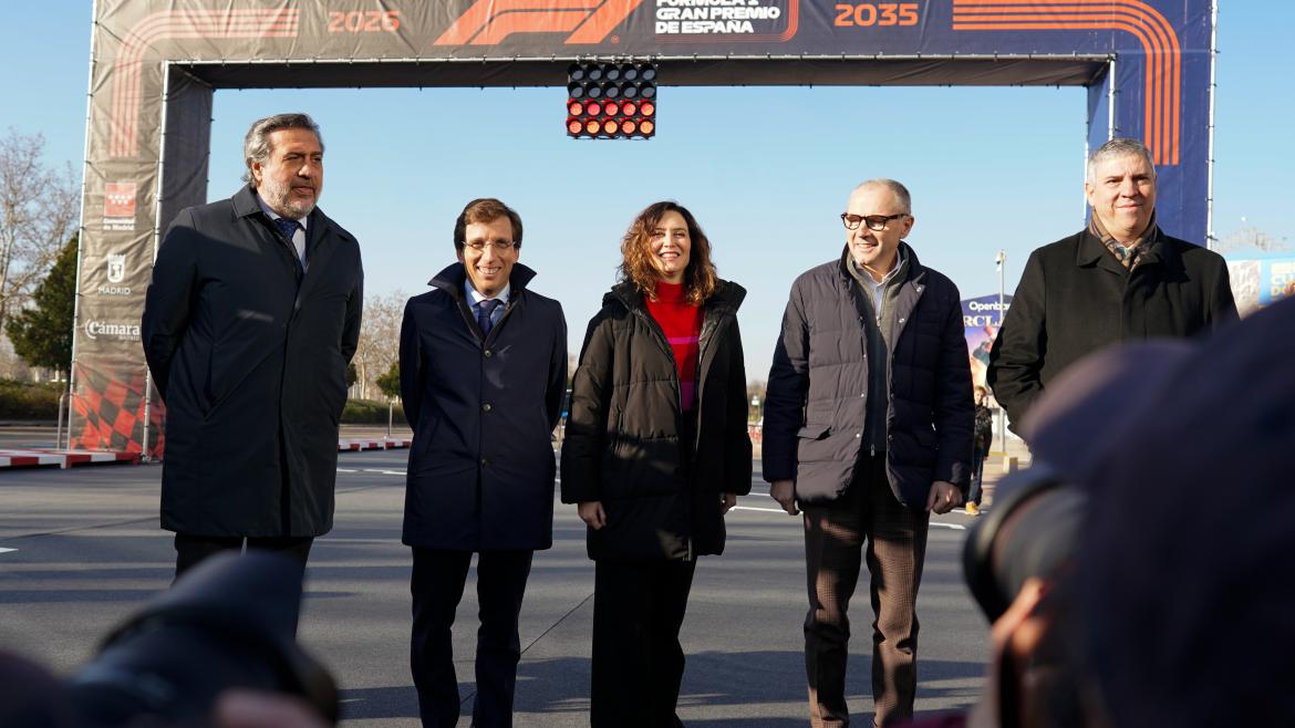 La presidenta durante el acto de F1