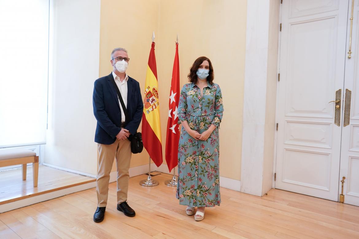 La presidenta de la Comunidad de Madrid traslada  su apoyo al vigilante de Metro de Madrid agredido cuando le pidió a un viajero que se pusiera la mascarilla