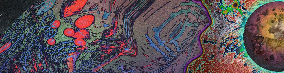 Abstract colored spots