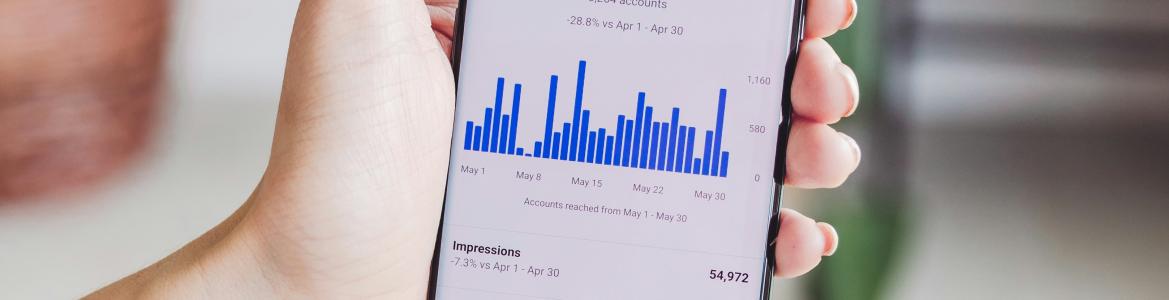 Mobile with statistical data