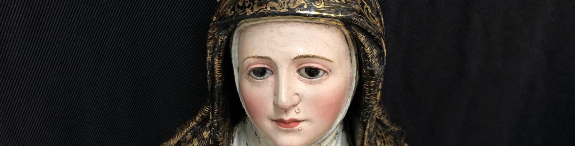 Talla de Santa Teresa de Jesús después de la restauración