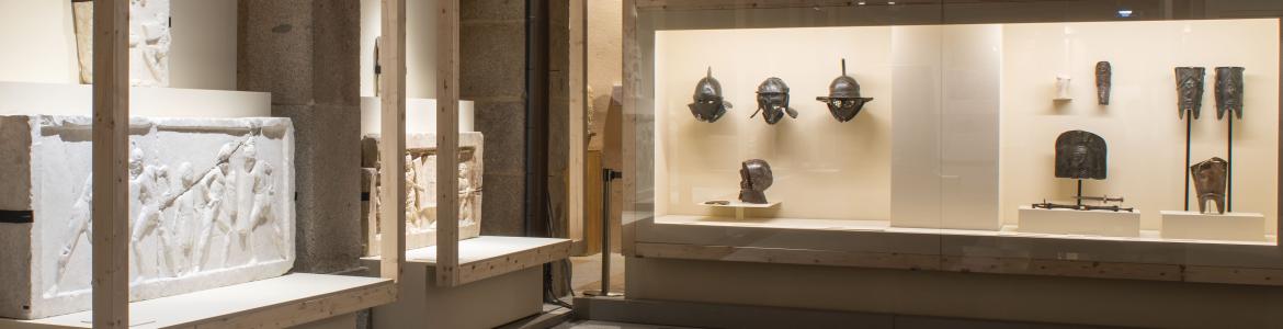 Vista de sala de la exposición ¡Hispano! Gladiadores en el Imperio romano