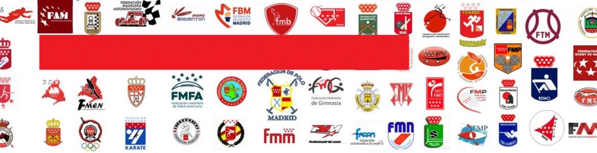 Logotipos de las federaciones deportivas madrileñas