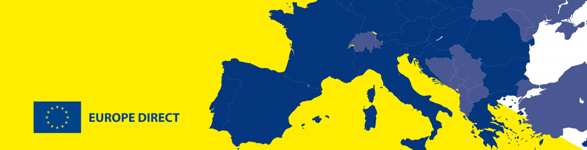 Header We play Map Europe in blue and yellow
