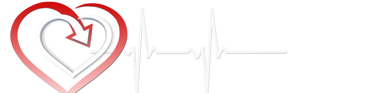 dibujo de la silueta de un corazón sobre unas gráficas de electrocardiograma