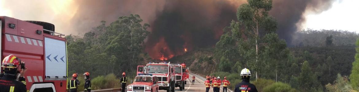 Actuación del ERICAM en los incendios de Portugal de 2017