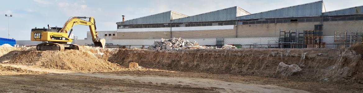 Paleontological site on Faisán street in Fuenlabrada