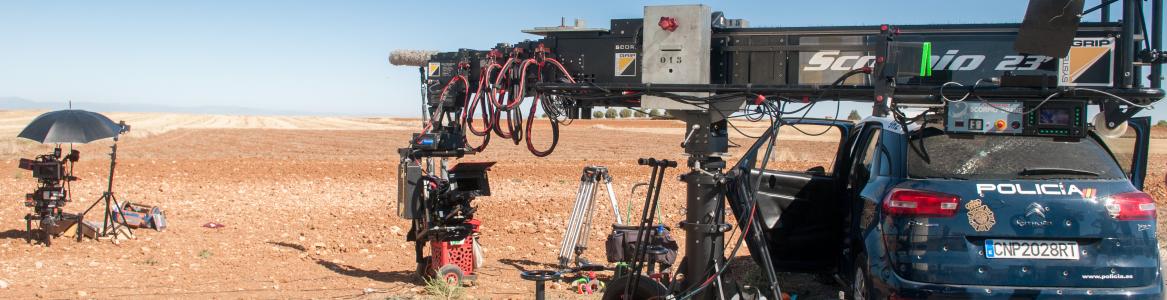 Scene from an outdoor shoot