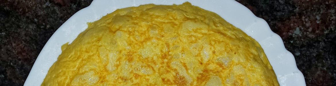 Tortilla en un plato