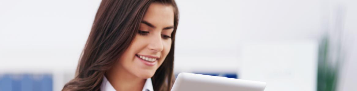 prior appointment collado villalba girl with tablet