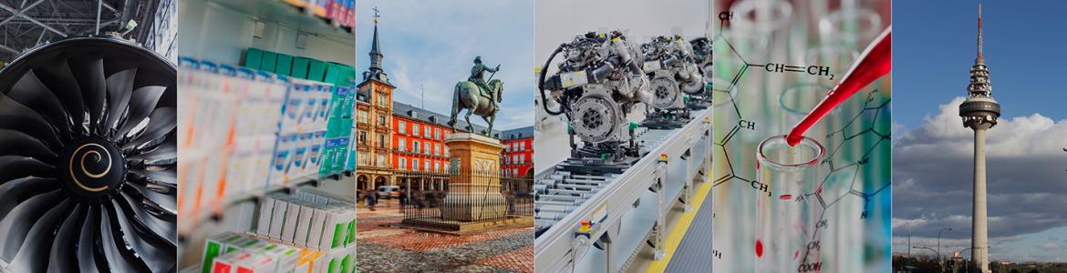 Foto en la que se muestran imágenes de diversos sectores empresariales