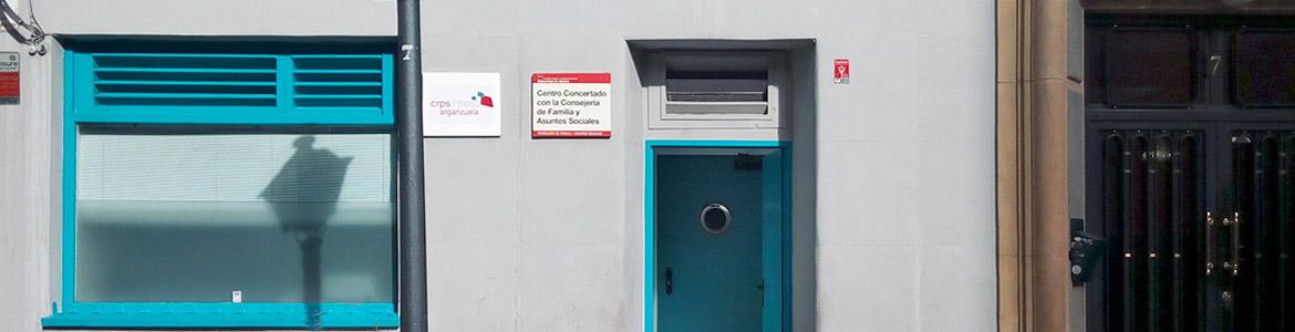 Centro de Rehabilitación Psicosocial (CRPS) Arganzuela Fachada del Centro de Rehabilitación Psicosocial (CRPS) Arganzuela