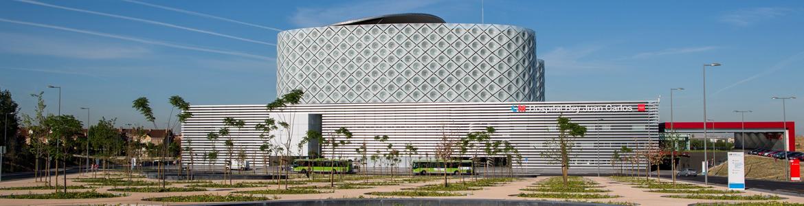 Foto del exterior del Hospital Rey Juan Carlos de Móstoles