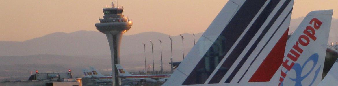 Aviones en las pistas de la Terminal 4 del Aeropuerto Adolfo Suárez Madrid-Barajas