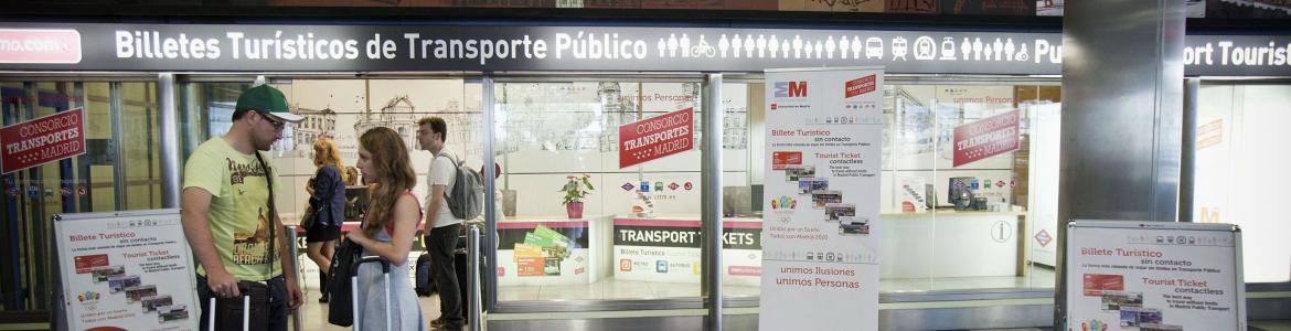 Oficina de venta del Billete Turístico situada en el Aeropuerto