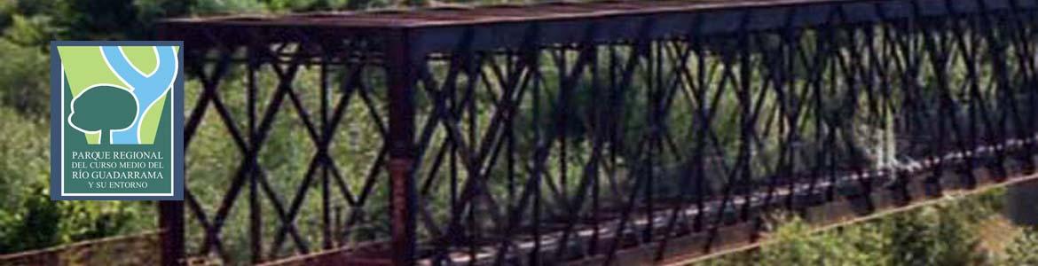 Puente de hierro sobre el río Guadarrama Puente de hierro sobre el río Guadarrama