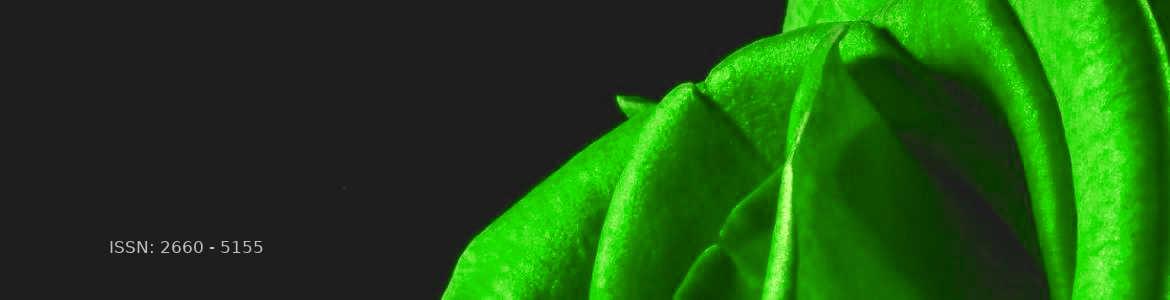 Parte de una rosa de color verde