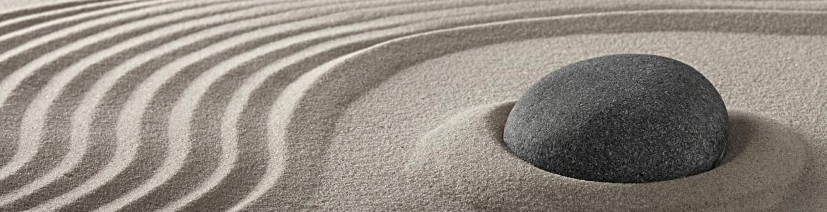 arena y piedra zen