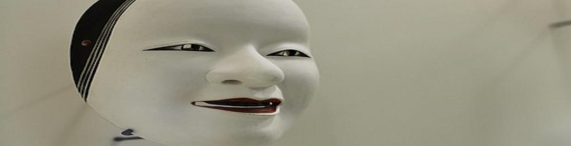 Máscara de Kabuki blanca