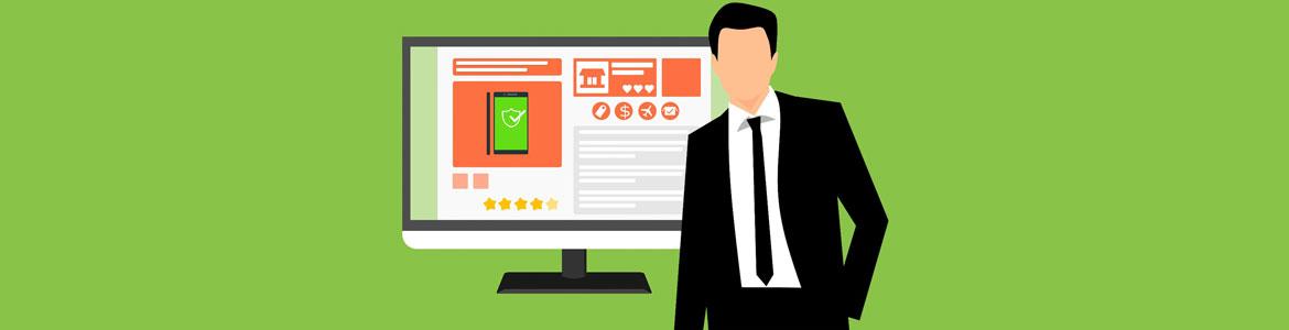 E-commerce web screen