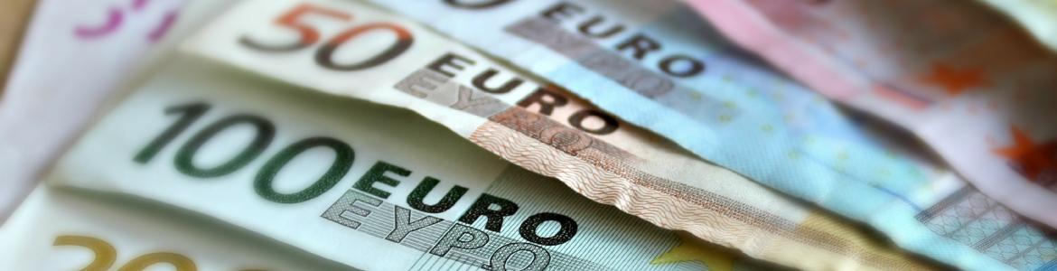 Billetes de euro de varios importes