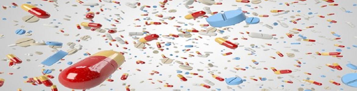 Pastillas, píldoras y comprimidos de formas  y colores variados